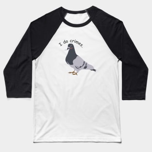 knife with pigeon - funny Baseball T-Shirt